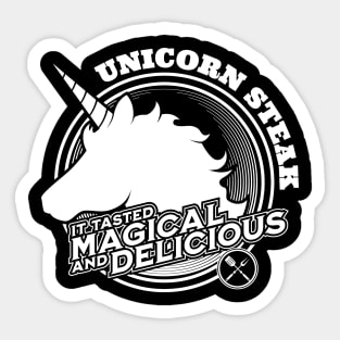 Unicorn Steak It Tasted Magical And Delicious Funny Adult Humor Cooking And Grilling Sticker